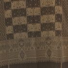 Elegancki szal męski damski 215x105 szary-czarny z autentycznym wzorem