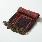 Elegancka chusta 215x105 fioletowo-niebieska cienka damska chusta