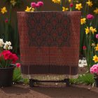 Elegancka chusta 215x105 fioletowo-niebieska cienka damska chusta