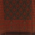 Elegancka chusta fioletowo-zielona 215x105 cienka damska chusta