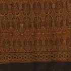 Szal czarno-złoty 215x105 elegancki damski szal z bawełny