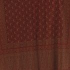 Elegancki szal damski 215x105 bordowo-beżowy z autentycznym wzorem