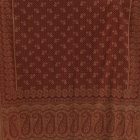 Elegancki szal damski 215x105 bordowy chusta bawełniana