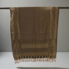 Elegancki szal ciemnozielony 215x105 cienki damski chusta