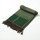 Szal orientalny 215x105 zielony bawełniany chusta na ramiona