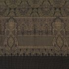 Duży szal 215x105 duży brązowo-niebieski damski szal