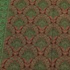 Chusta damska 215x105 zielono-brązowa elegancki szal damski