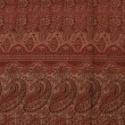 Chusta czerwona 215x105 duży szal damski z bawełny