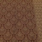 Szal damski orientalny wzór brązowy 215x105 chusta damska z bawełny