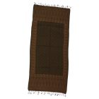 Elegancki szal damski 215x105 ciemnozielony z autentycznym wzorem