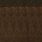 Elegancki szal damski 215x105 ciemnozielony z autentycznym wzorem