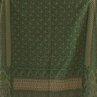 Duży szal zielony 215x105 duża chusta damska męska