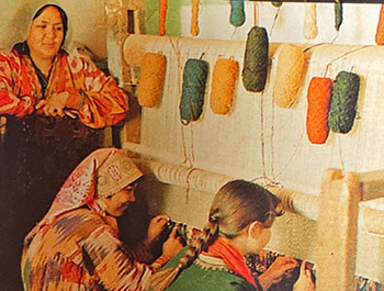 Produkcja dywanów kilim