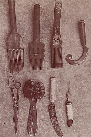 narzędzia do produkcji dywanów orientalnych